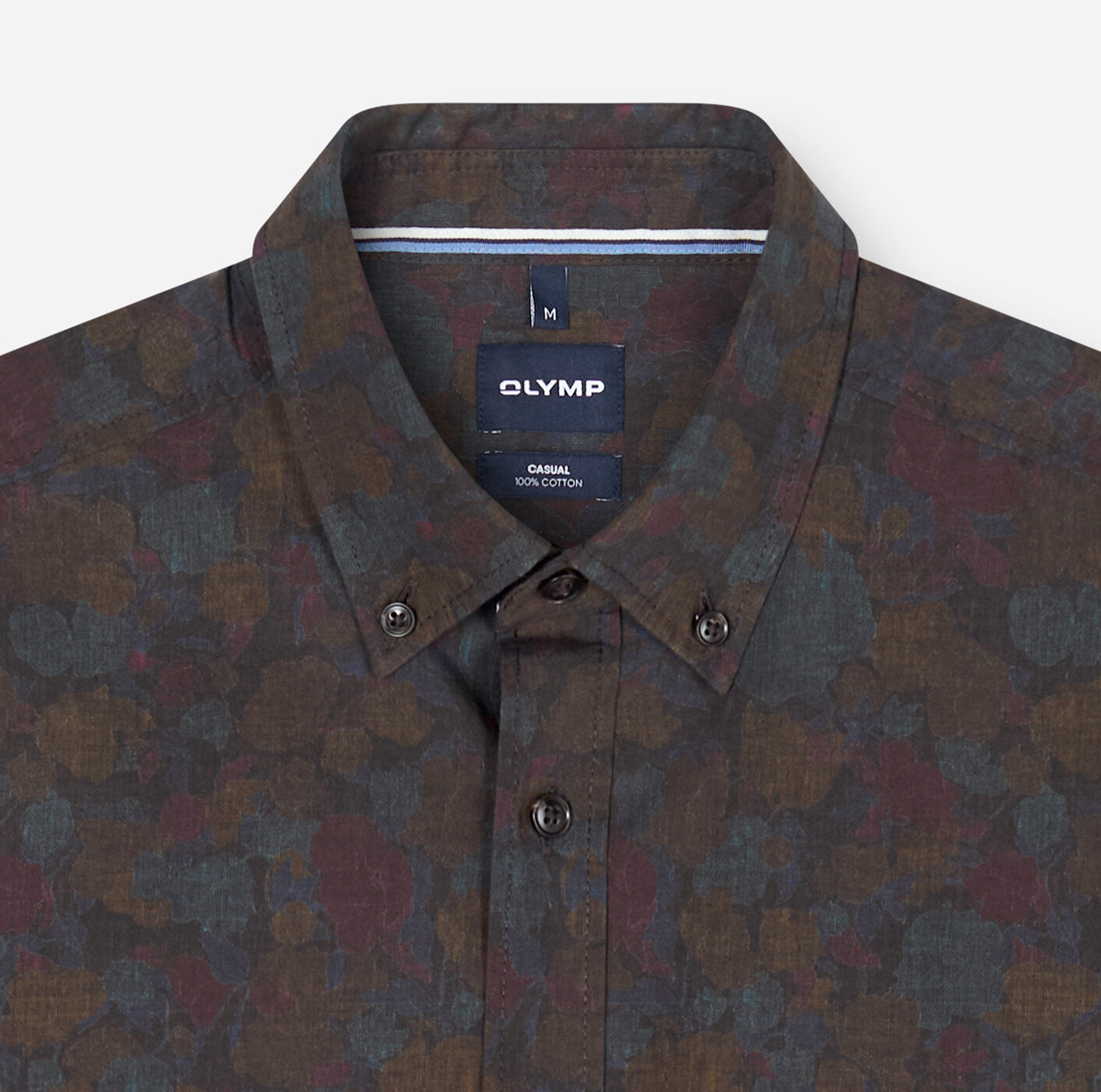 OLYMP Casual Regular Fit Printed Shirt in Navy 4106