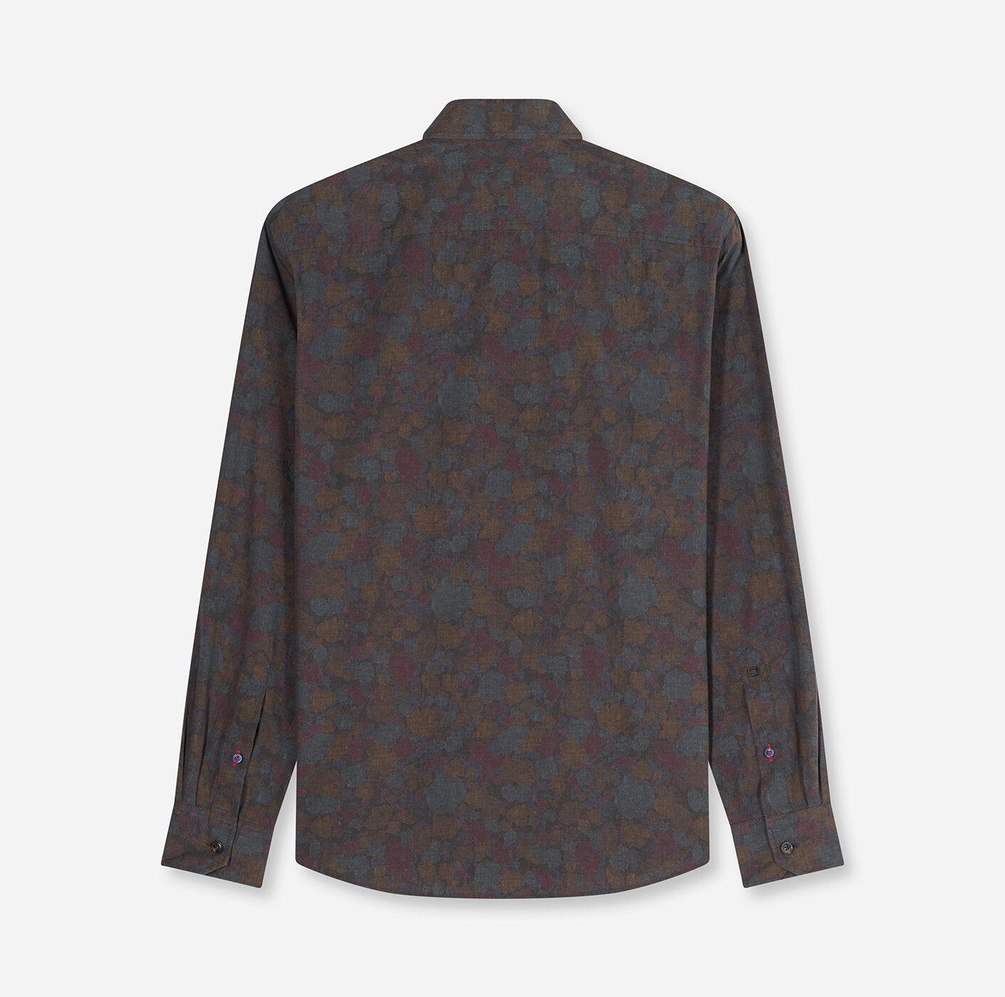 OLYMP Casual Regular Fit Printed Shirt in Navy 4106
