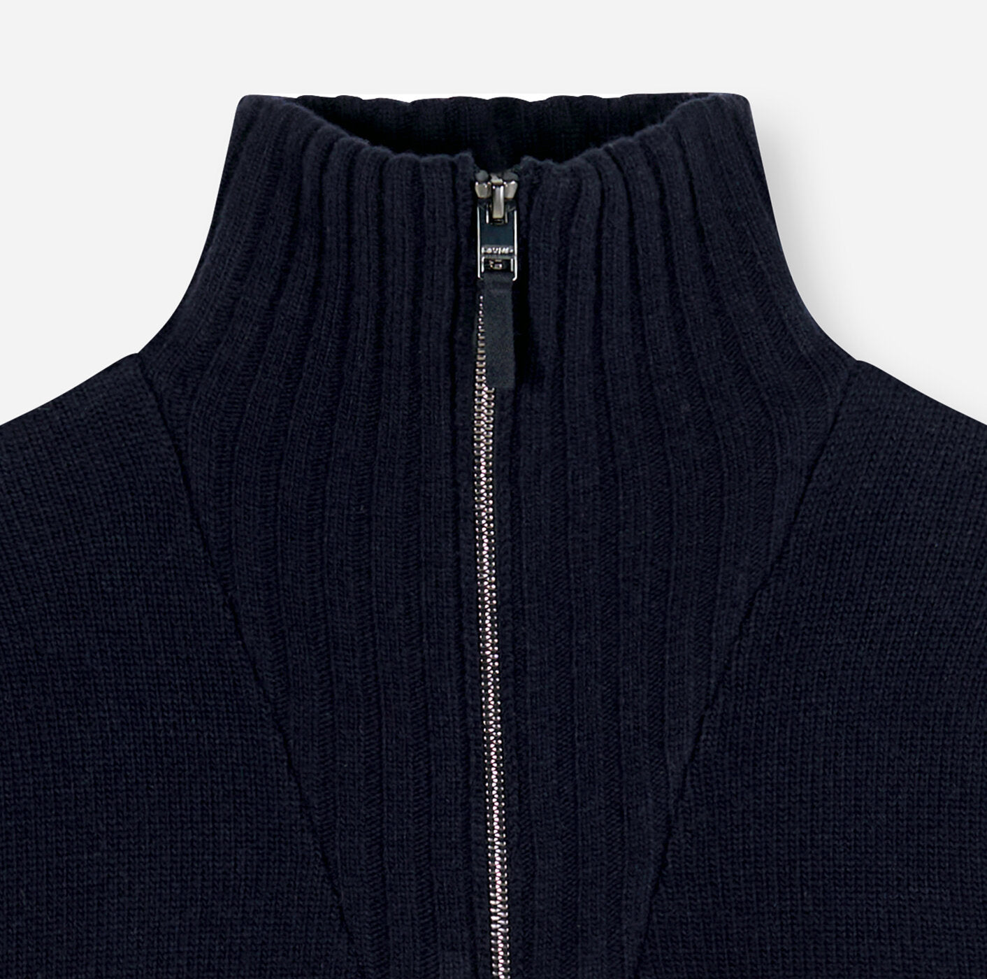 Olymp Casual Knitwear Zip Cardigan in Marine 53232601