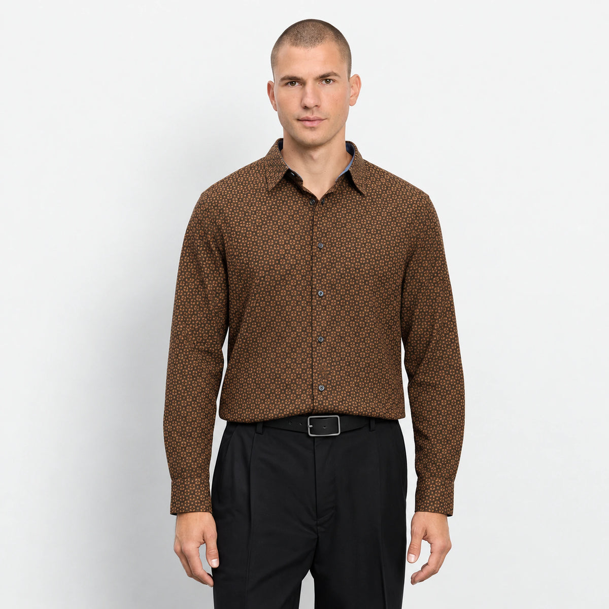 Olymp 4100  Velour Geometric Shirt no images