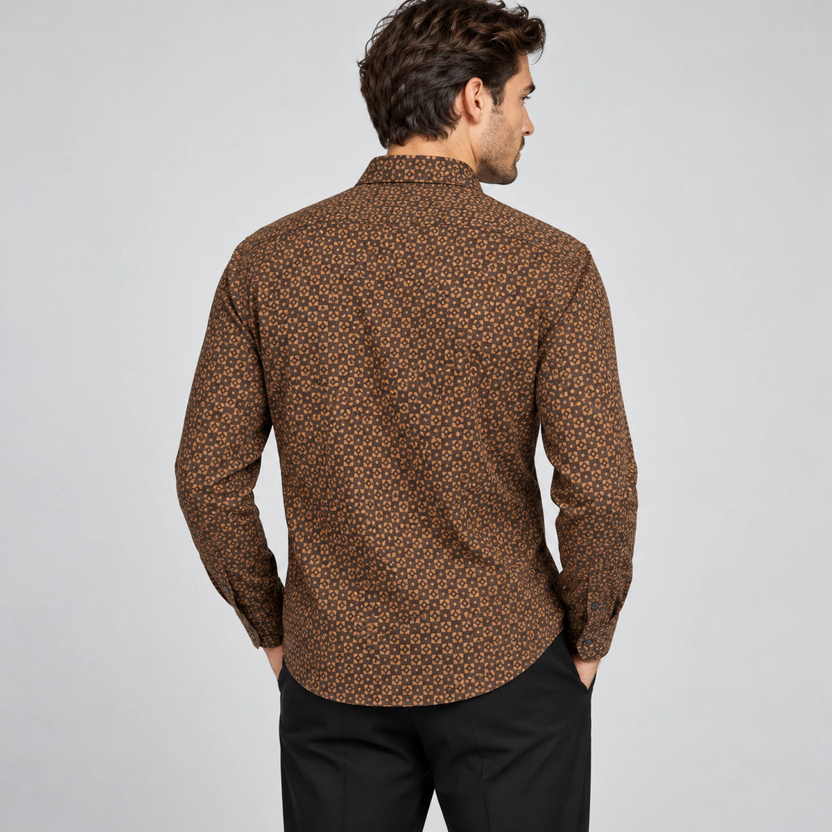Olymp 4100  Velour Geometric Shirt no images