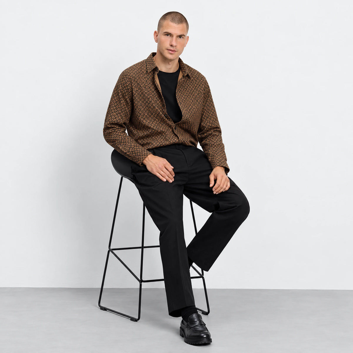 Olymp 4100  Velour Geometric Shirt no images