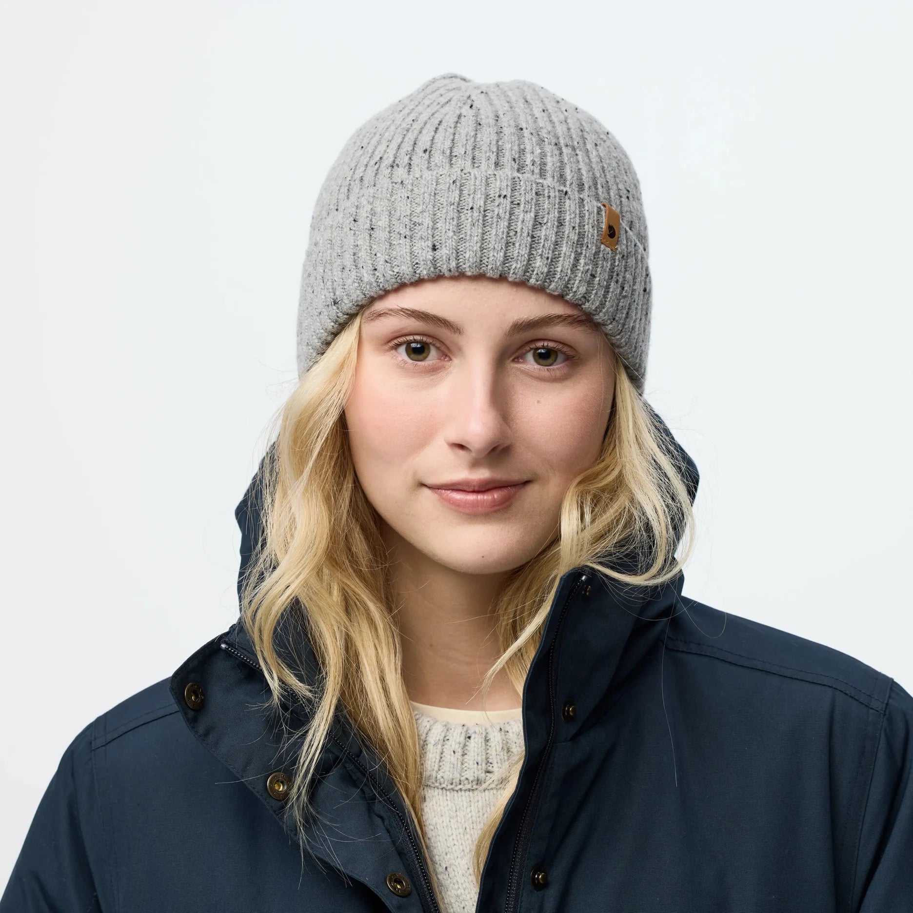 Fjällräven Övik Neps Beanie in Light Beige