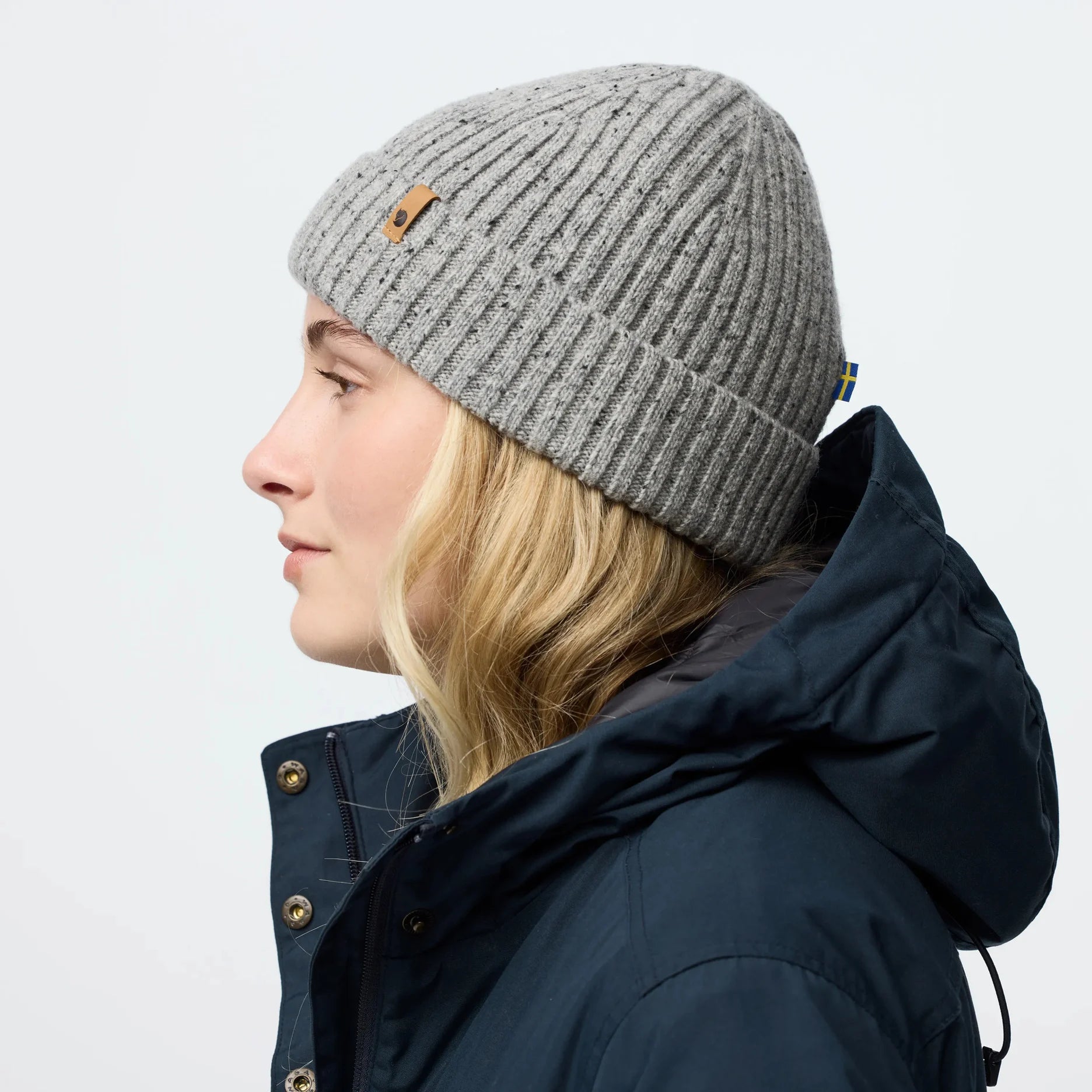 Fjällräven Övik Neps Beanie in Dark Navy