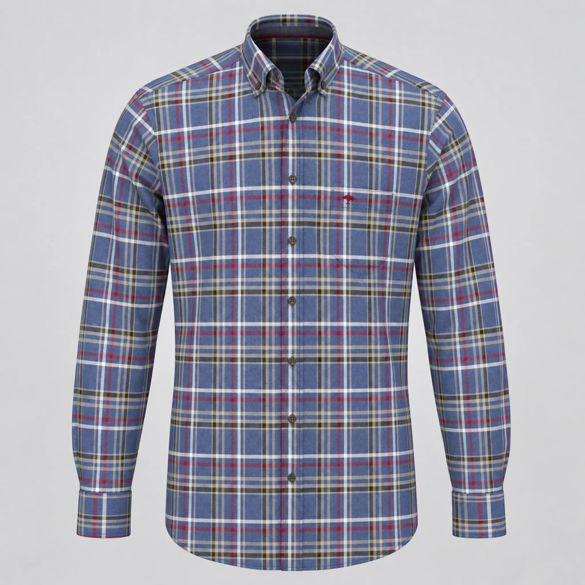 Fynch-Hatton Premium Flannel Shirt - Ink Blue 16108860