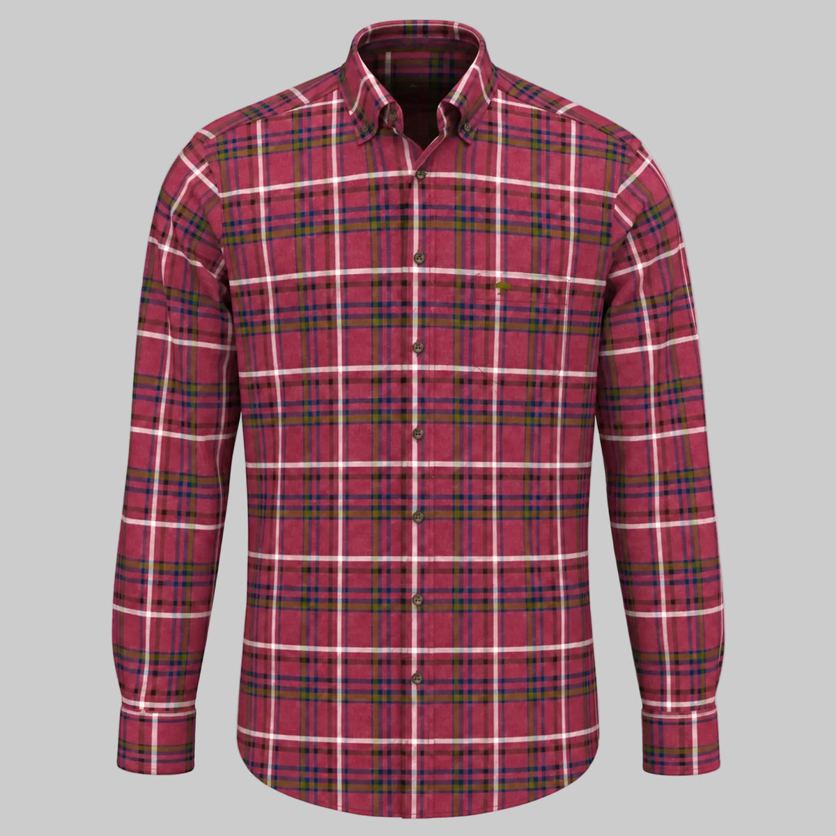 Fynch-Hatton Premium Flannel Shirt - Brick 16108860
