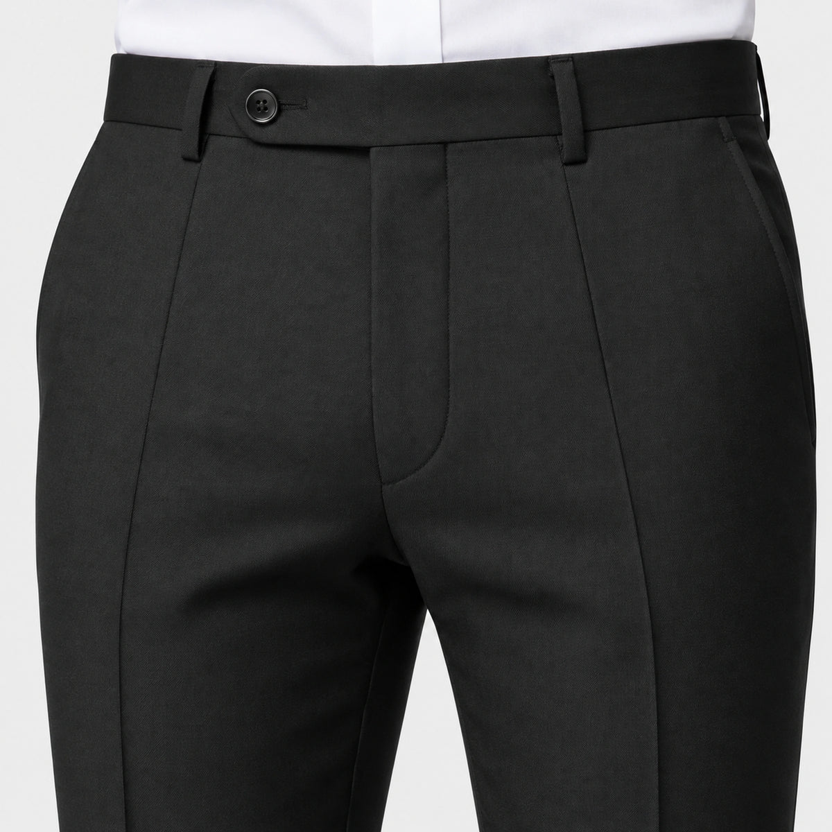 Roy Robson Super 100’s Pure Virgin Wool Suit Trousers – Black 5000