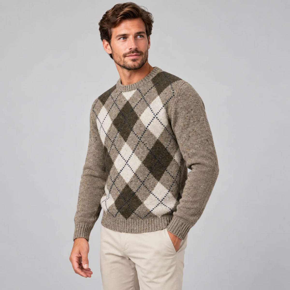 Fynch-Hatton Wool/Alpaca Crew Sweater - Clay 1610363