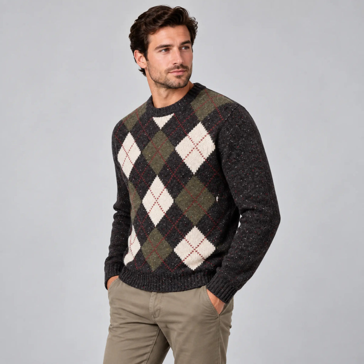 Fynch-Hatton Wool/Alpaca Crew Sweater - Soil 1610363