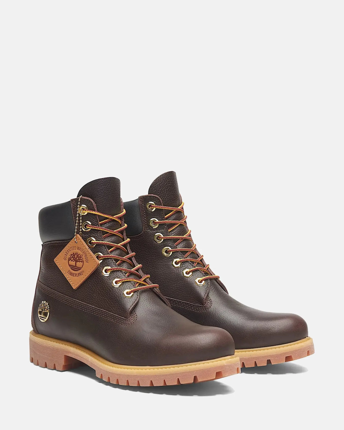 Timberland® Premium Espresso 6-Inch Waterproof Boot in Dark Brown Full Grain Leather