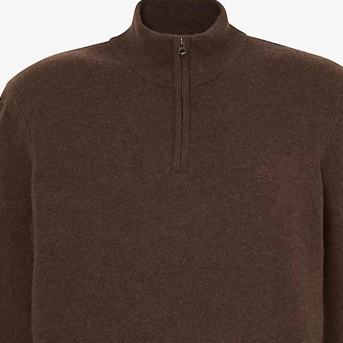 Timberland Jaffrey Wool Quarter-Zip Jumper for Men in Dark Brown