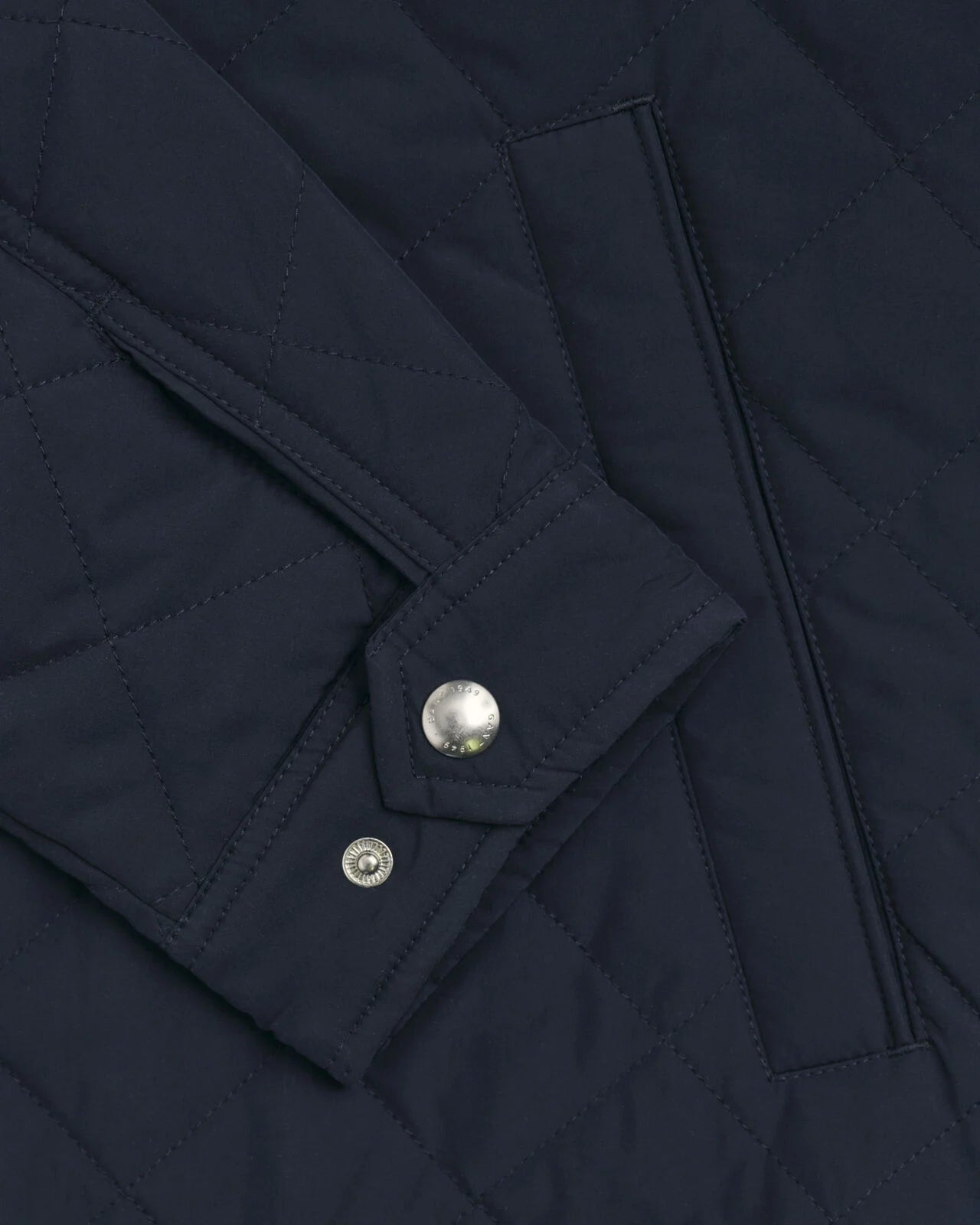 GANT Quilted Windcheater Jacket in Evening Blue