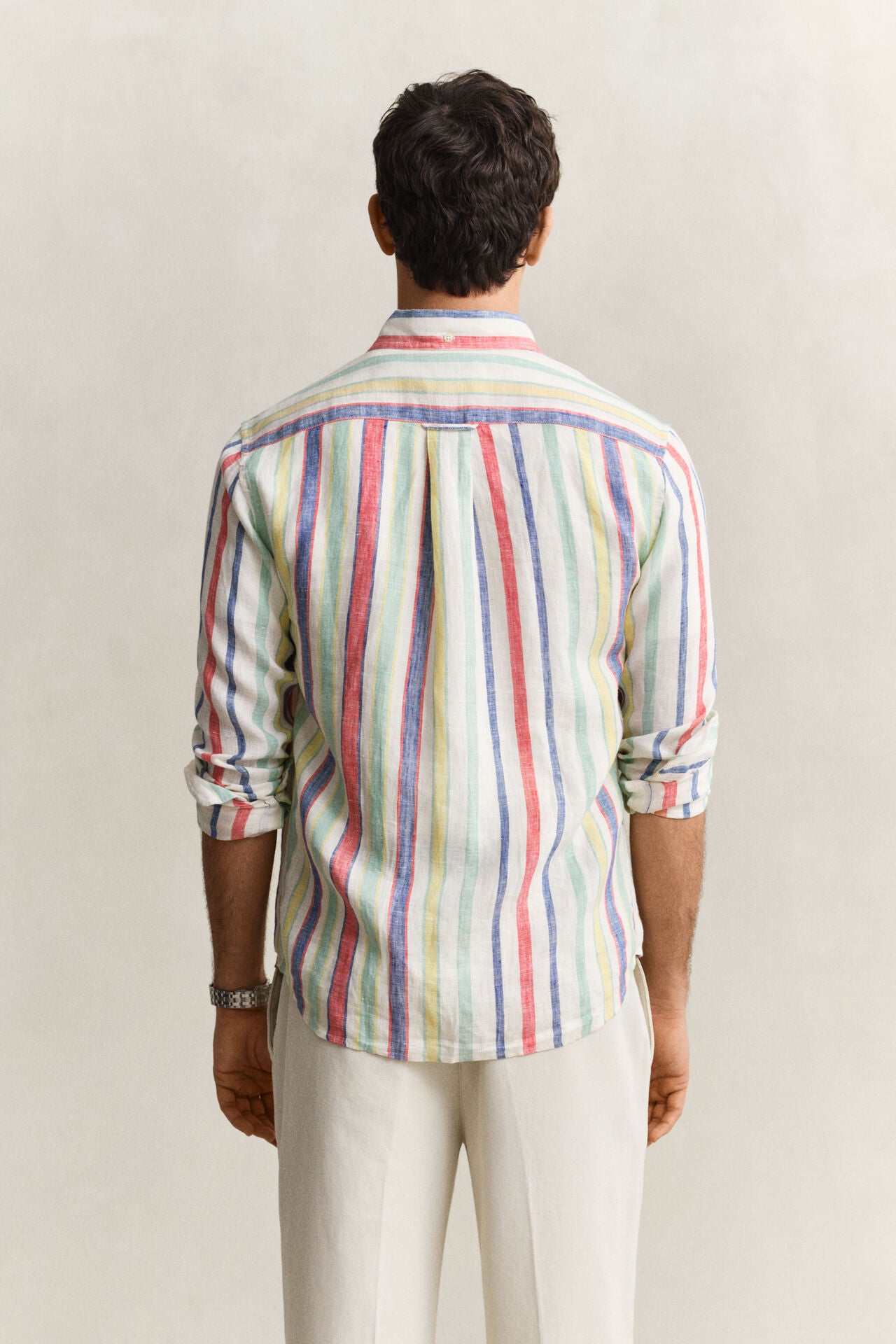 GANT Multistripe Linen Shirt in Regular Fit 3260057