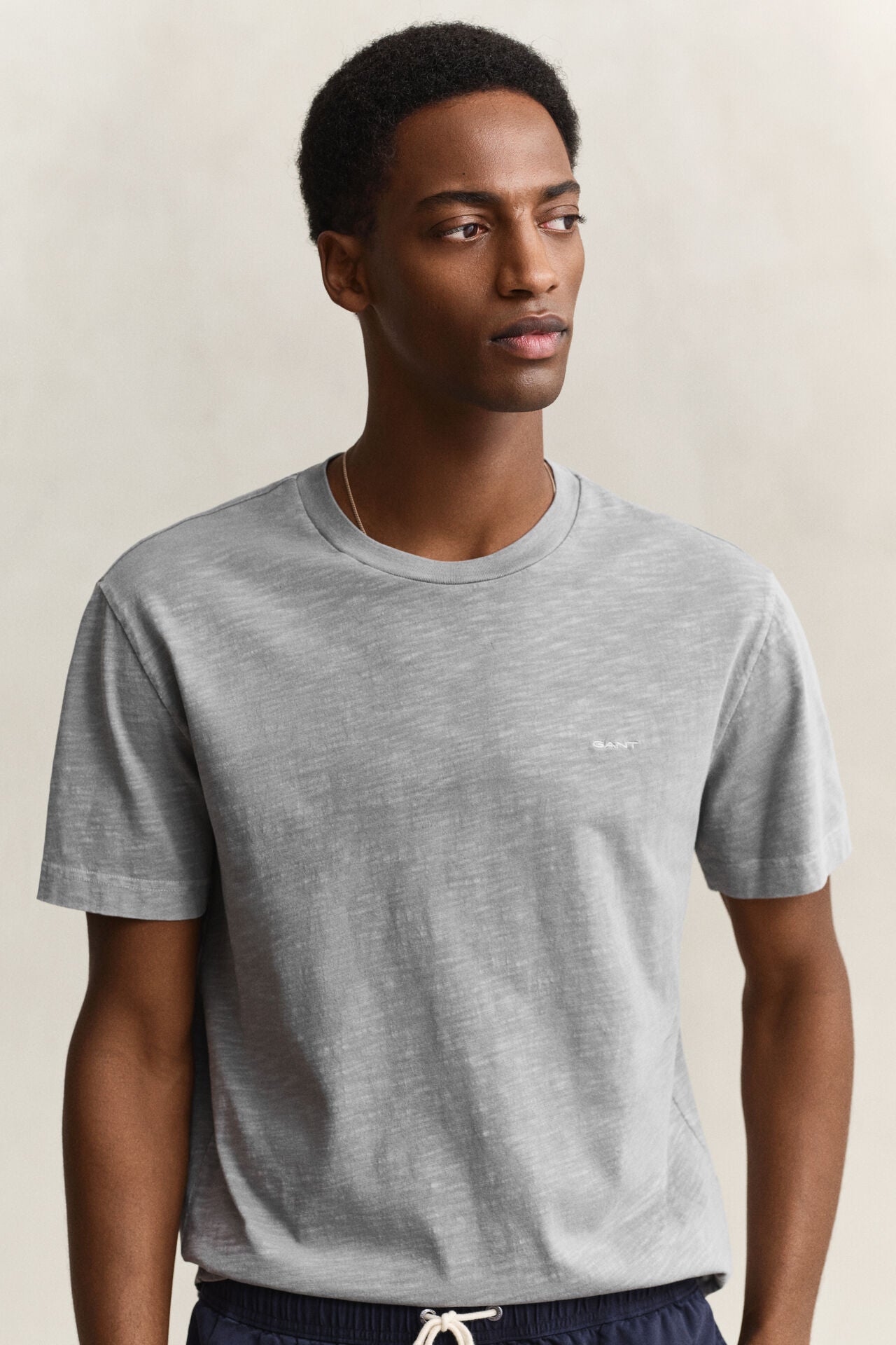 GANT Washed T-Shirt Slub in Ceramic Grey 2003419 – Jepsons