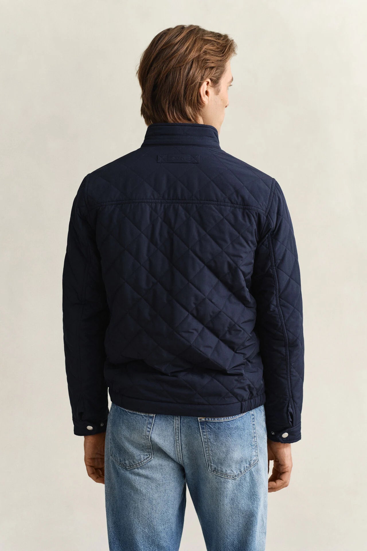 GANT Quilted Windcheater Jacket in Evening Blue