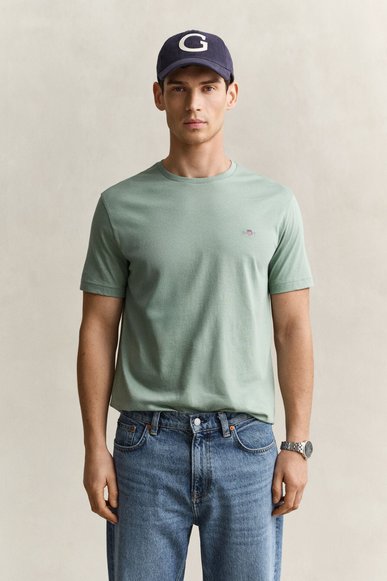 GANT Regular Fit Shield T-Shirt in Surplus Mint 2003184