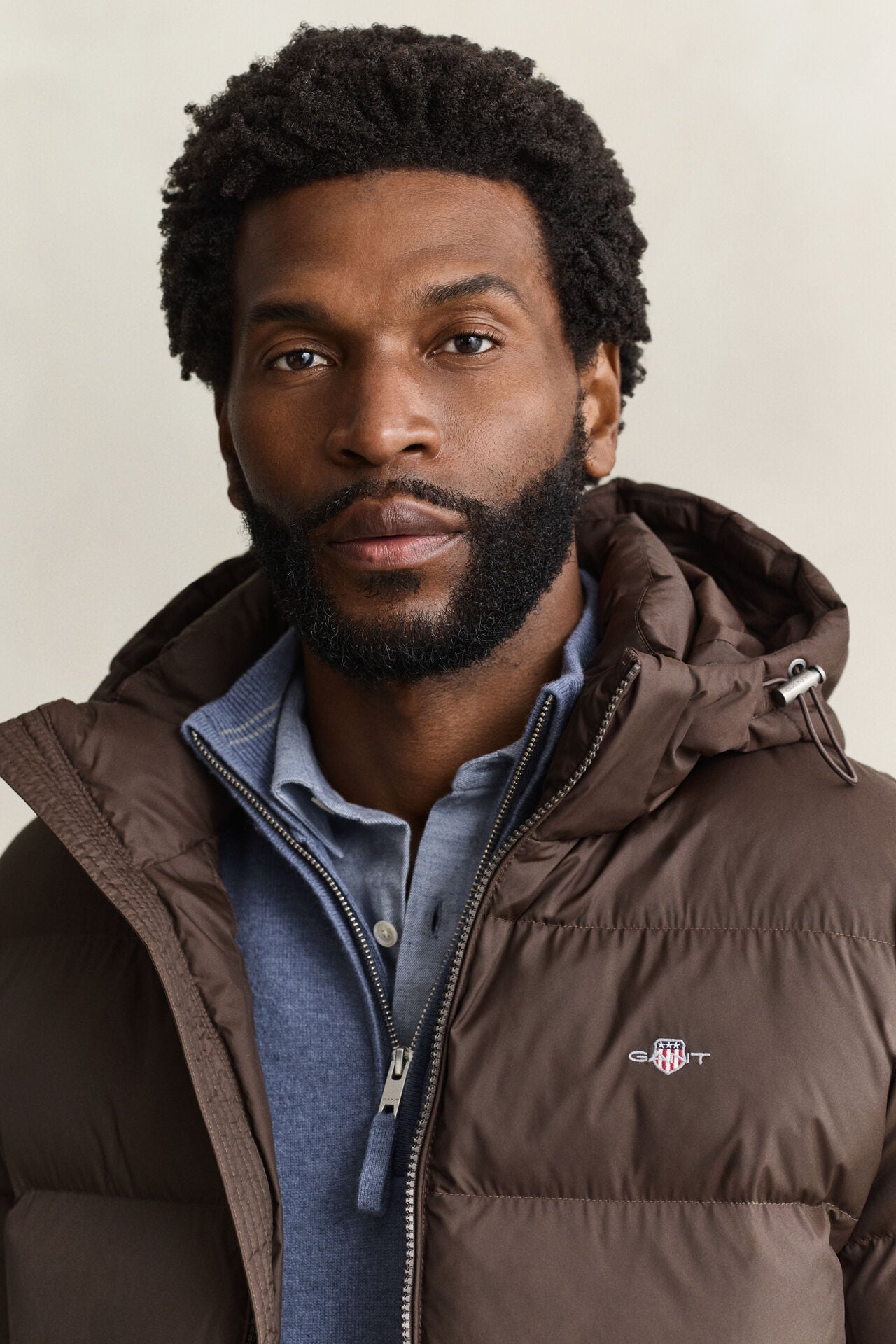 GANT Active Cloud Jacket in Black Brown