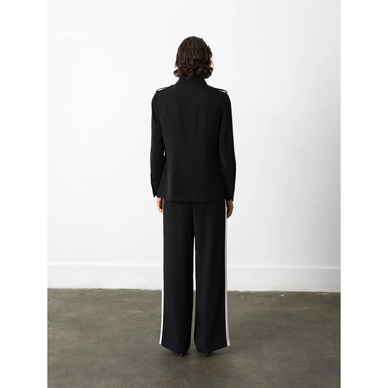 French Connection Vinnie Tailored Shirt Jacket In Black 75ZAW