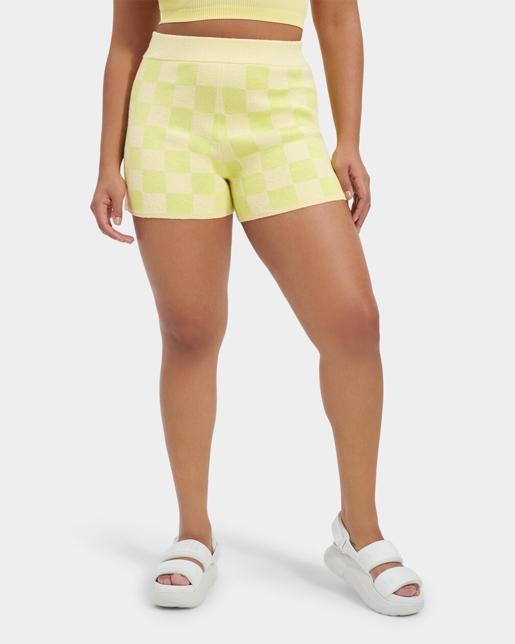 UGG® Mallah Knit Short in Lime 8611
