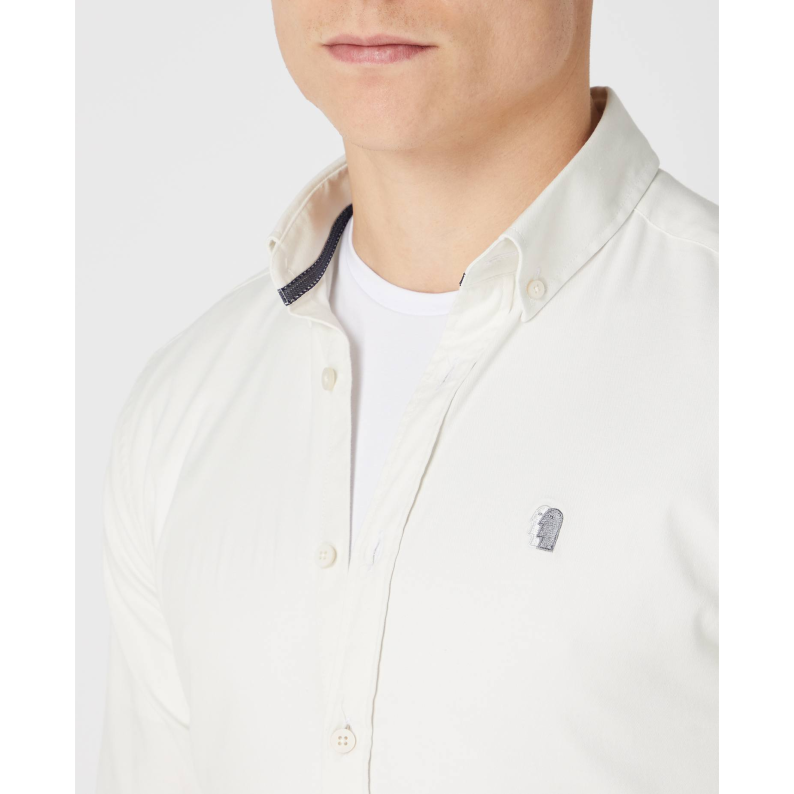 Remus Slim Fit Soft Cotton Stretch Shirt 13570 Ashton Slim - Stone