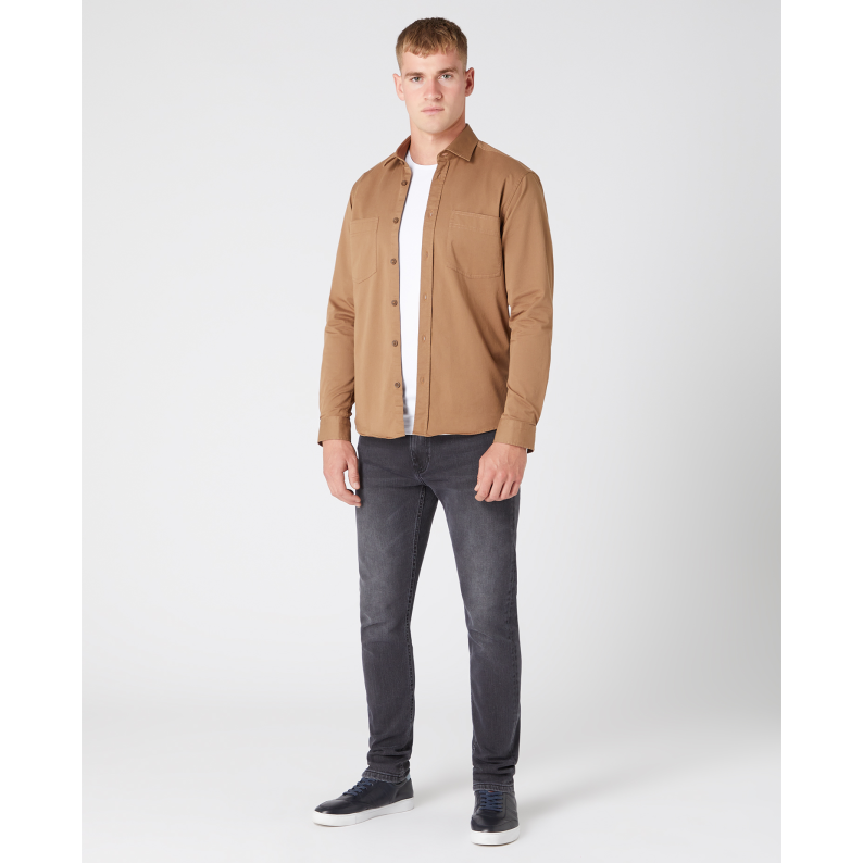 Remus Uomo Parker Overshirt 13720 Tan