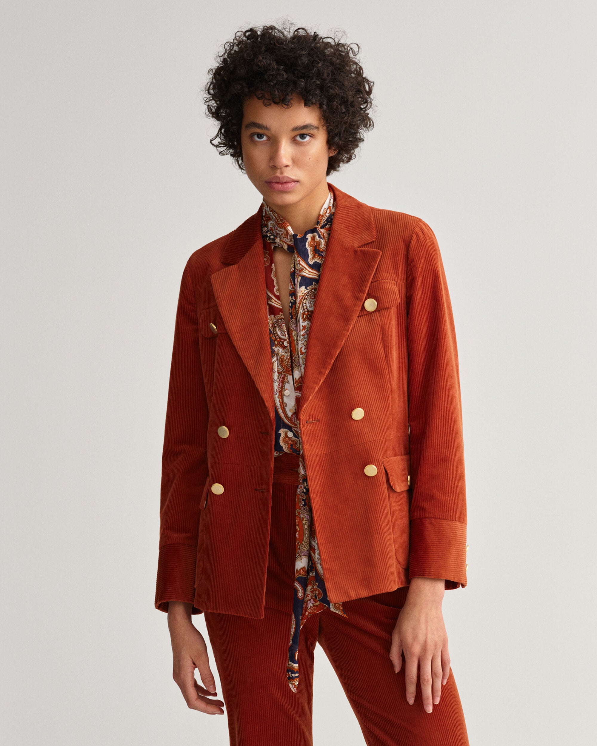 GANT Corduroy Slim Double-Breasted Blazer