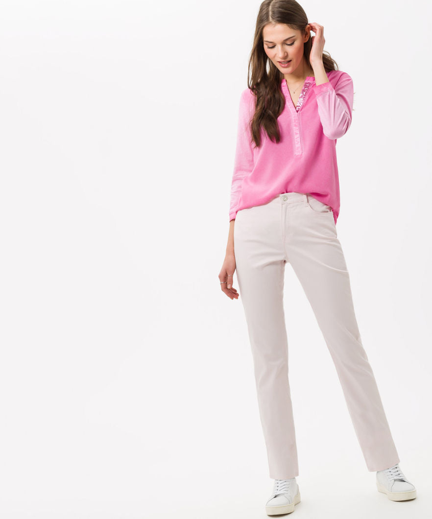 Brax Carla Garment Dyed Sequin Trim Top 32-4427