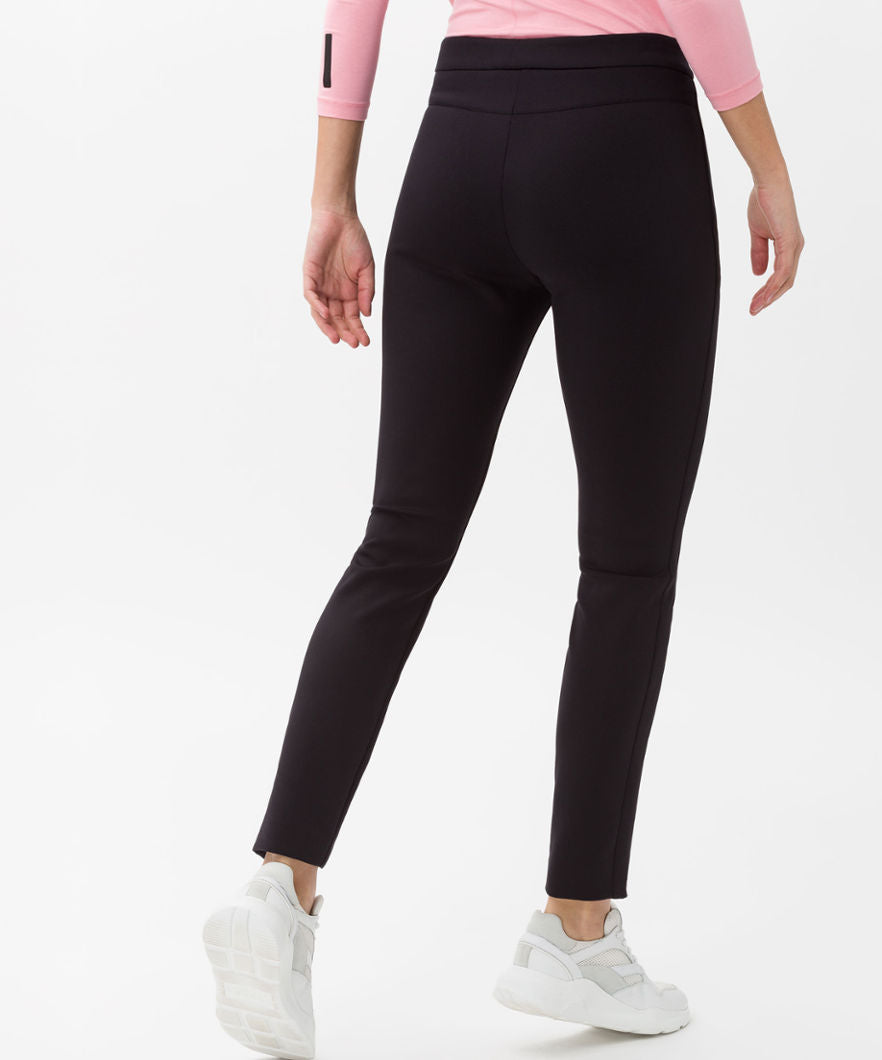 Brax Lab Lou Zip Skinny Fit Trouser 74-5307 Black