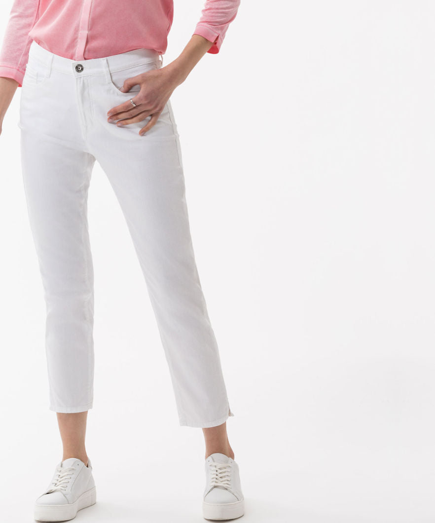 Brax Caro Crop Jean in Bright White 72-6107