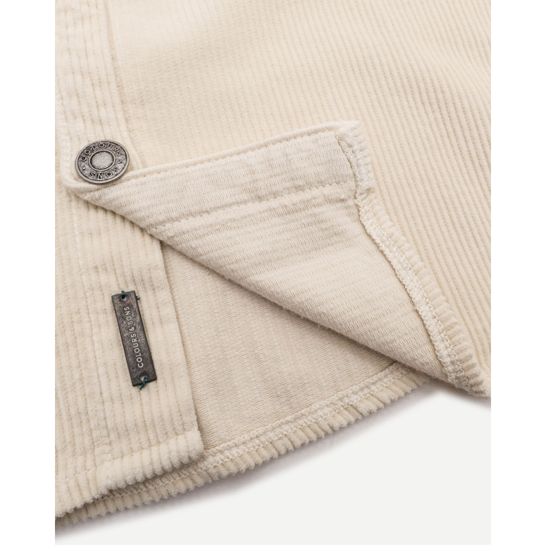 Colours &amp; Sons 9222-761 Cord Overshirt - Wood Ash
