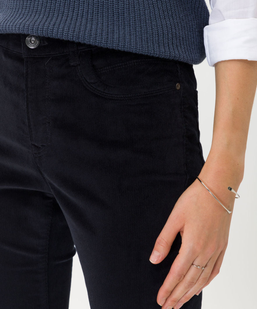 Brax Mary Fine Cord in Navy 79-1634
