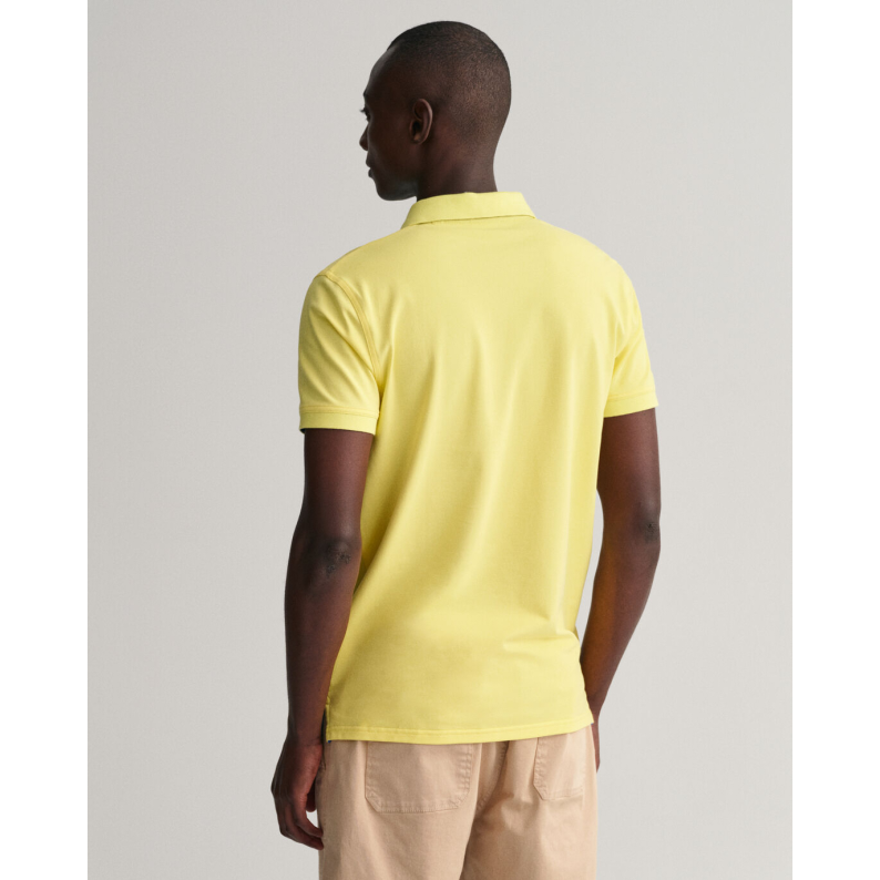 GANT Contrast Collar Piqué Polo Rugger Shirt 2052003 - Clear Yellow