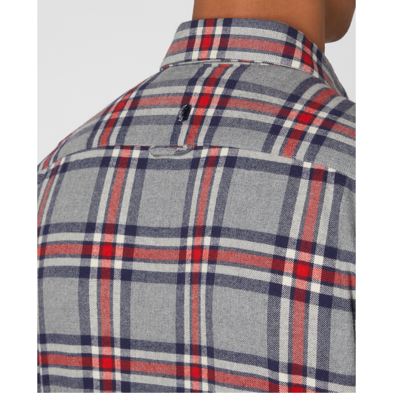 Remus Uomo Regular Fit Brushed Checked Cotton Shirt 13726 Parker Overshirt