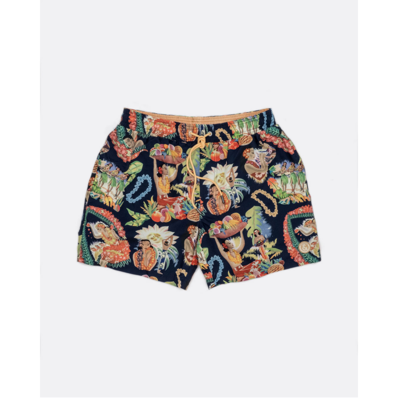 Colours &amp; Sons Hawiian Swim Shorts 9223-926