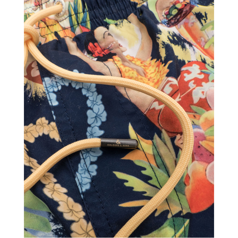 Colours &amp; Sons Hawiian Swim Shorts 9223-926
