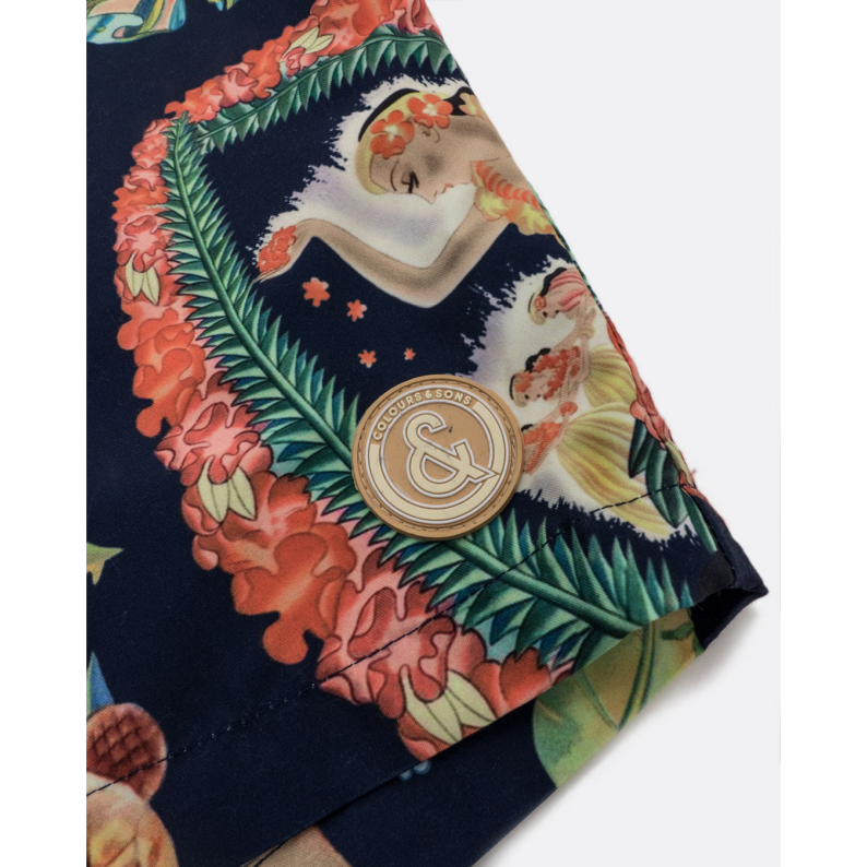 Colours &amp; Sons Hawiian Swim Shorts 9223-926