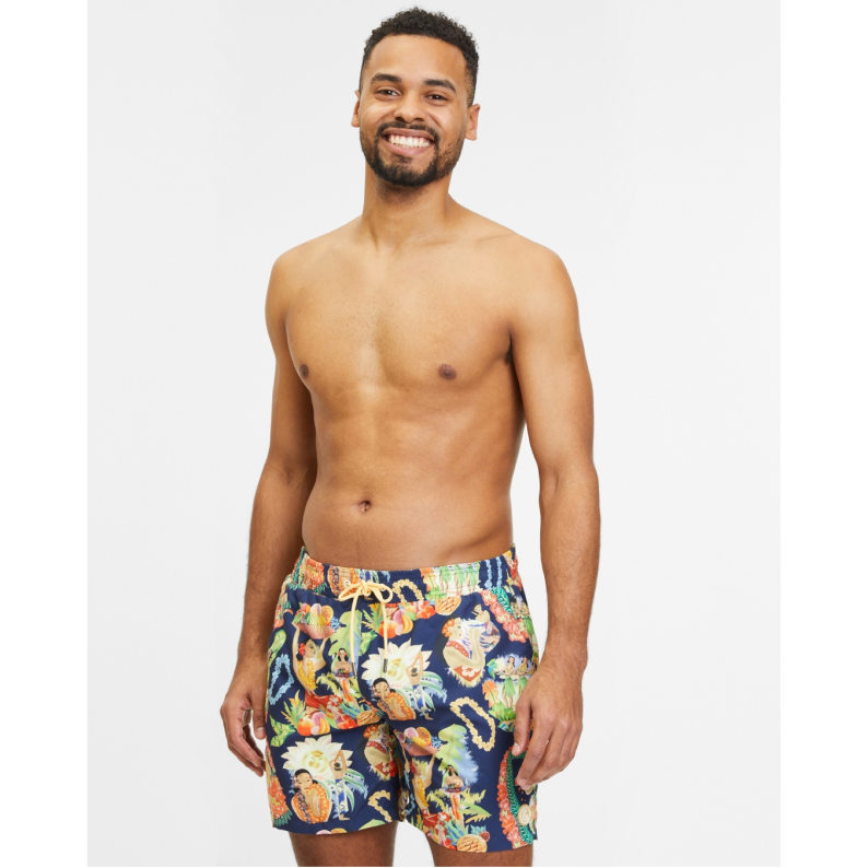 Colours &amp; Sons Hawiian Swim Shorts 9223-926