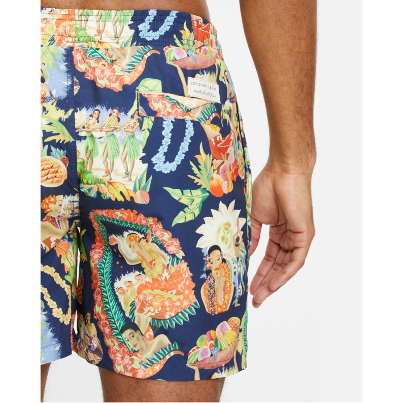 Colours &amp; Sons Hawiian Swim Shorts 9223-926