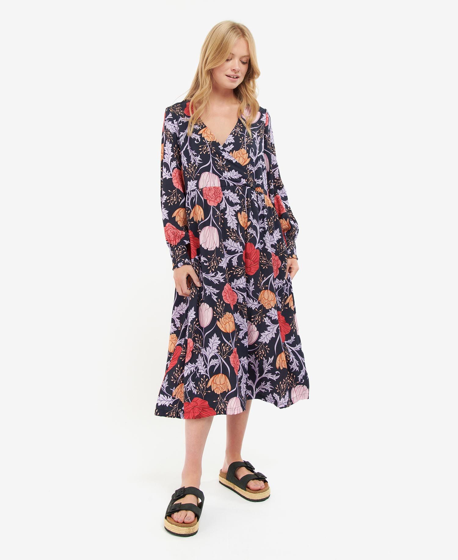 Barbour Nahla Dress Navy LDR0629