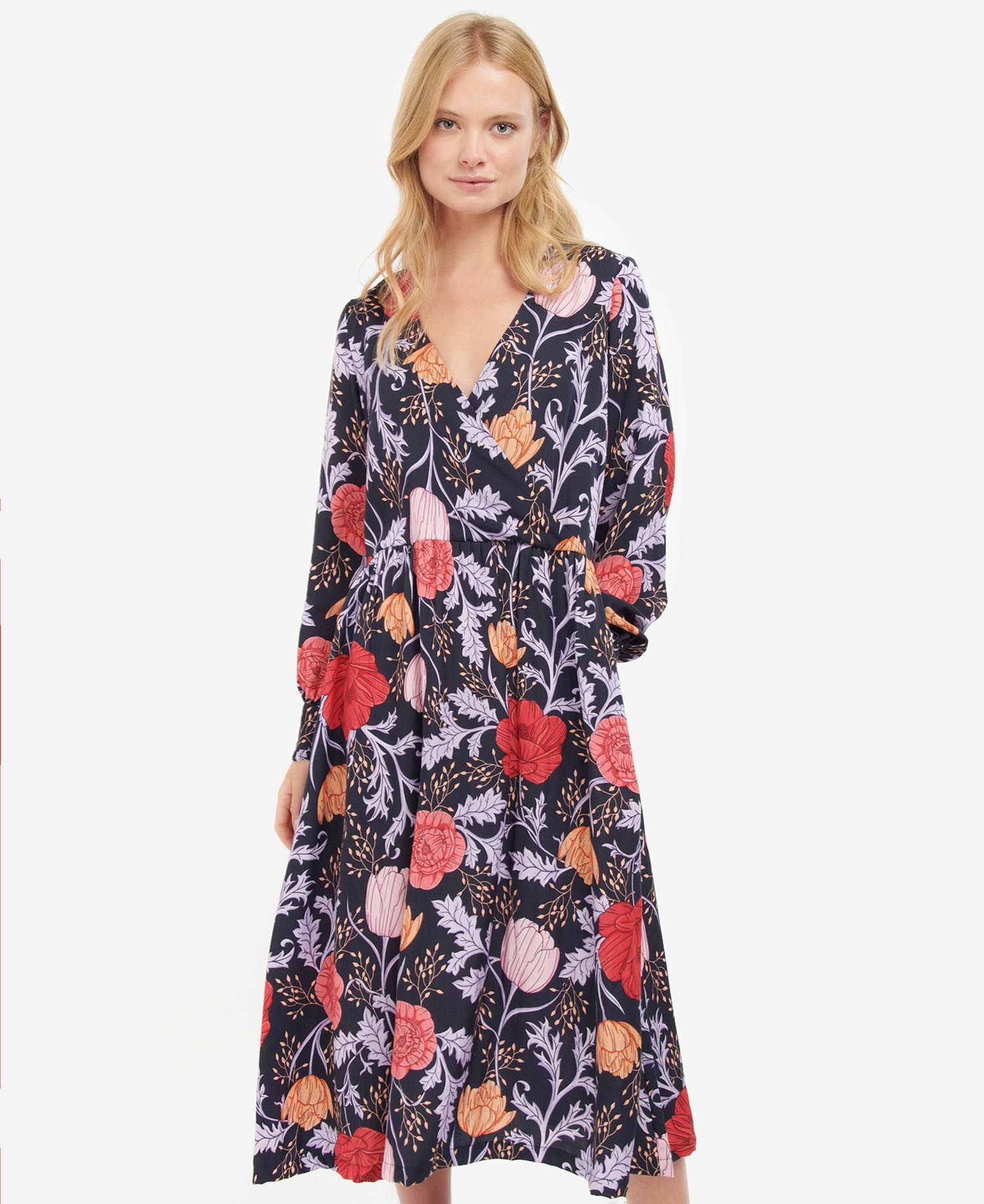 Barbour Nahla Dress Navy LDR0629