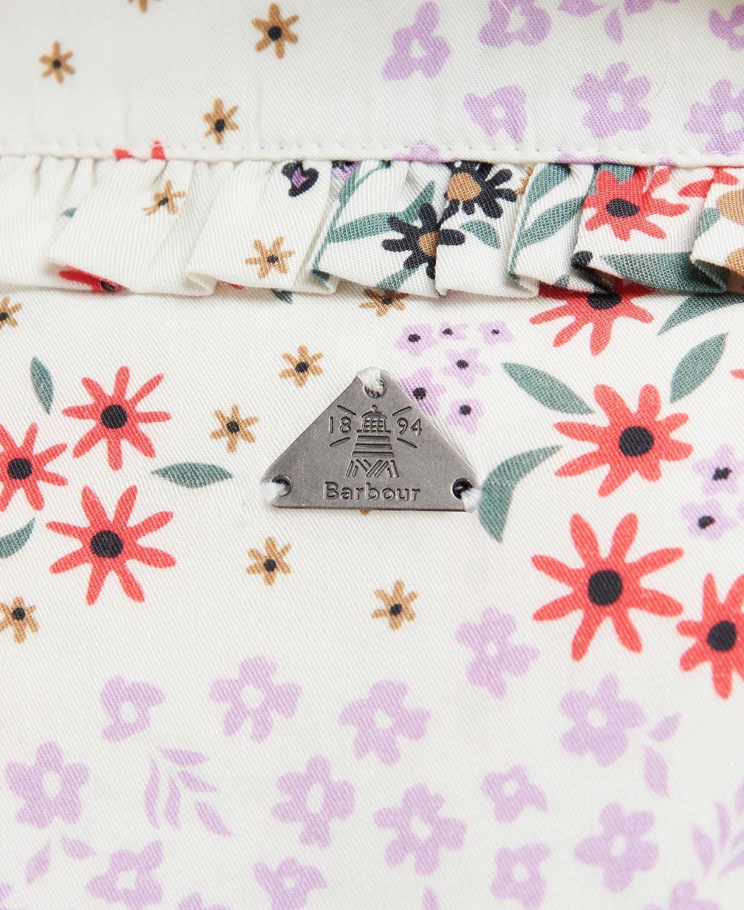 Barbour Spear Floral Shirt with ruffle collar  LSH1514