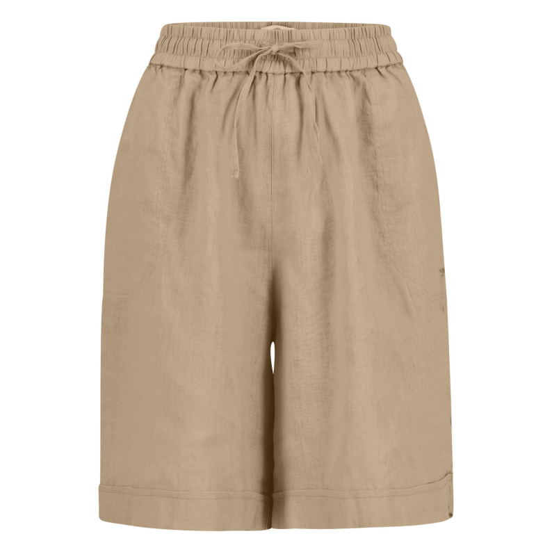 Fynch-Hatton Ladies Linen Bermuda Short Sand 23034051