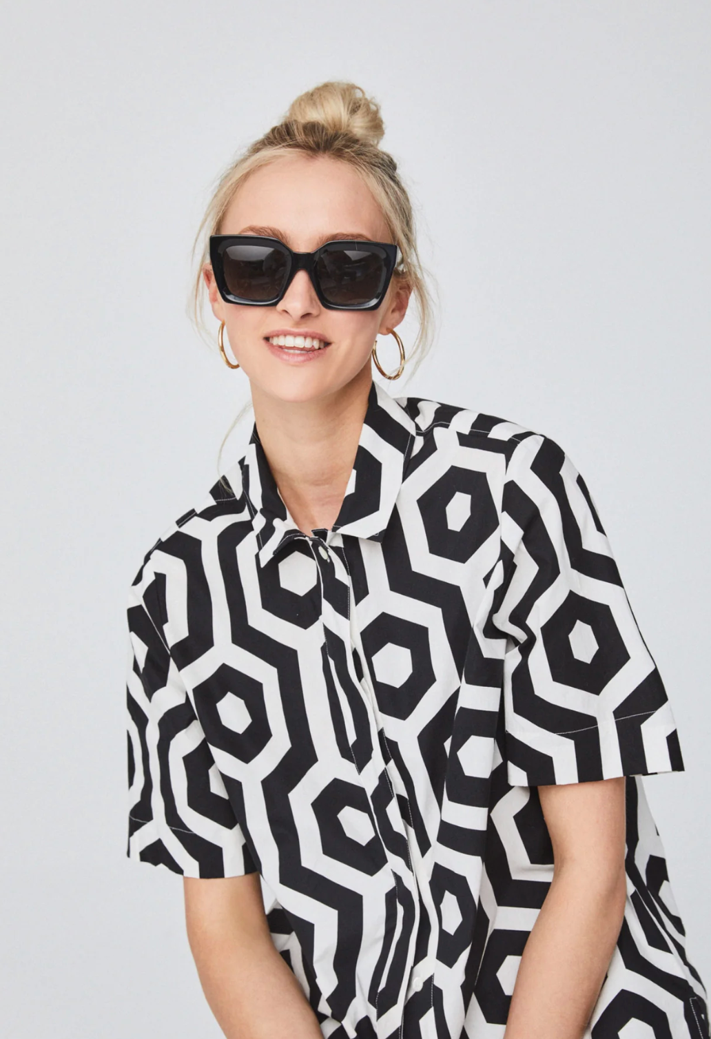 Fynch-Hatton BLOUSE WITH A MODERN PRINT 23031039