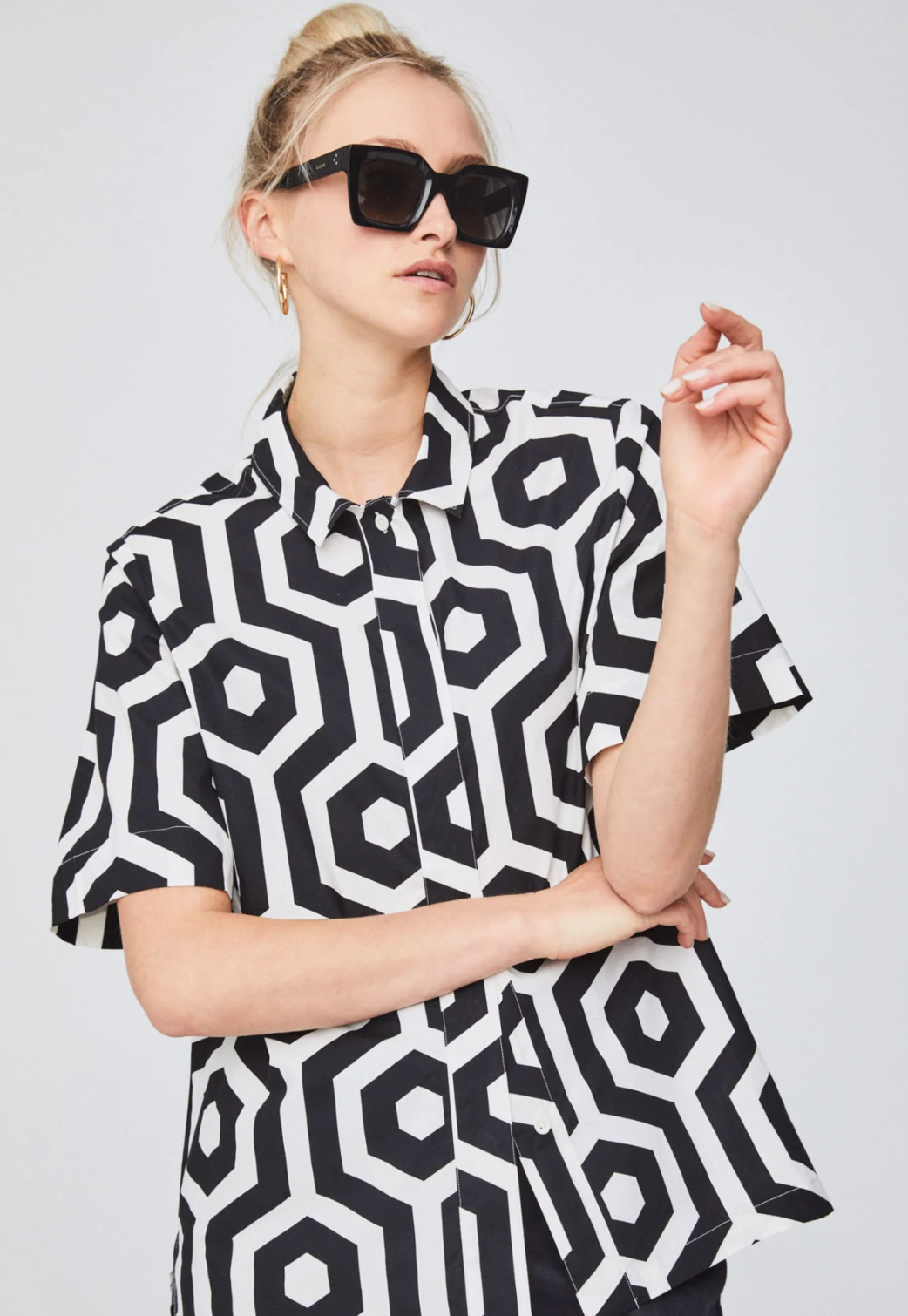 Fynch-Hatton BLOUSE WITH A MODERN PRINT 23031039