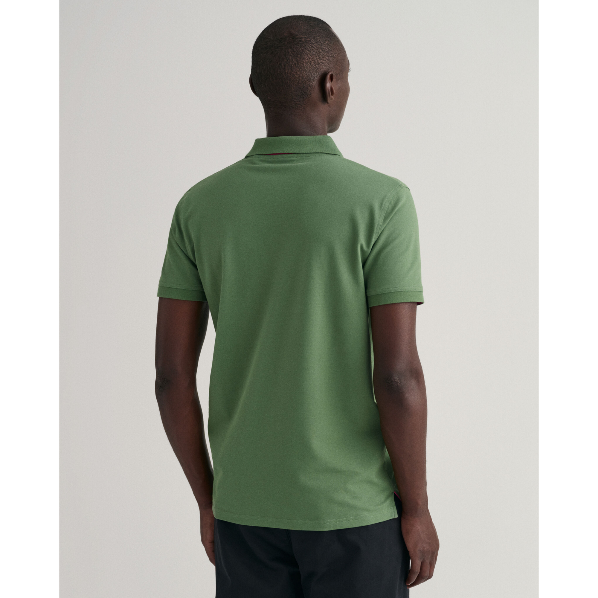 GANT Contrast Collar Piqué Rugger Polo Shirt 2052003 - Leaf Green
