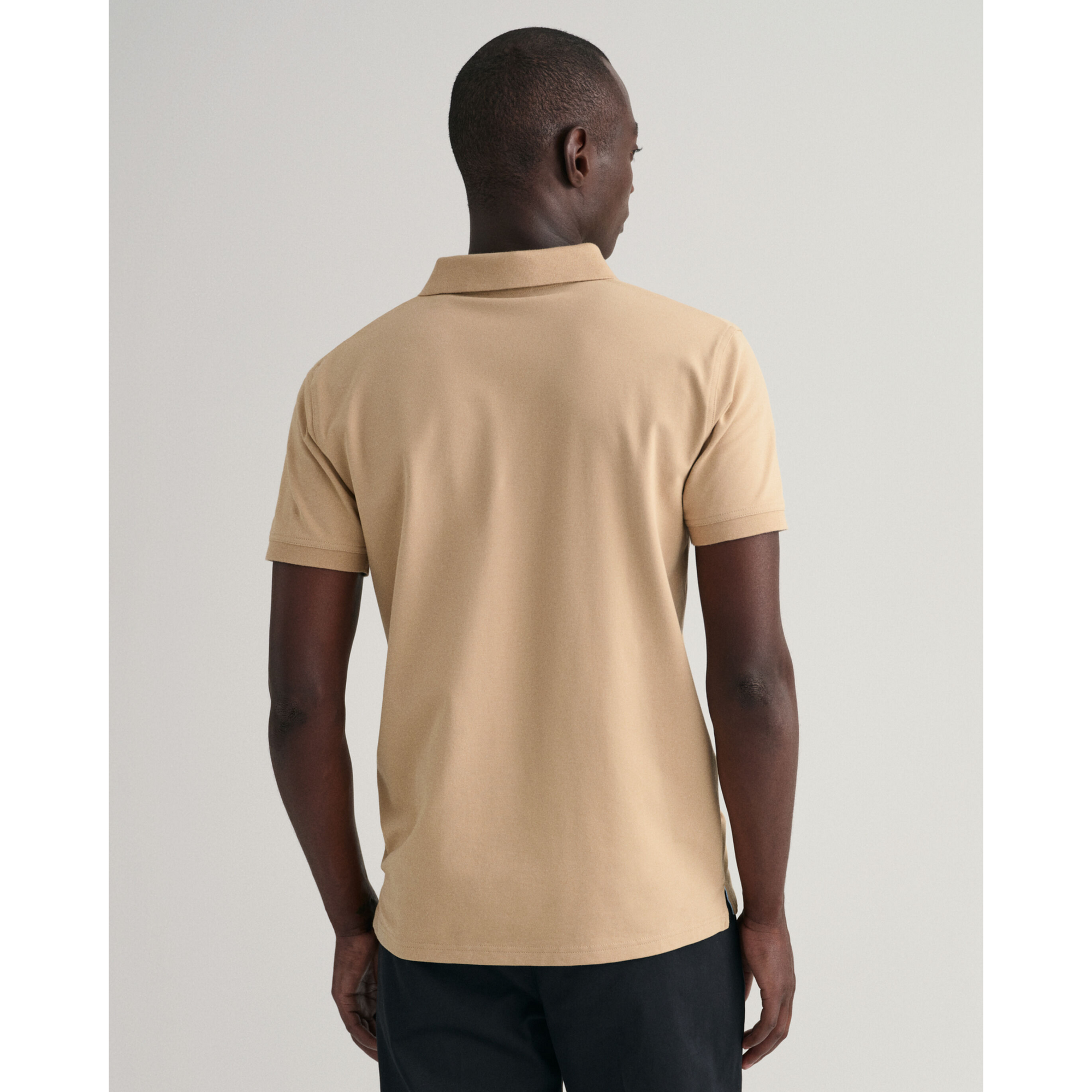GANT Contrast Collar Piqué Rugger Polo Shirt 2052003 - Hazelwood Beige