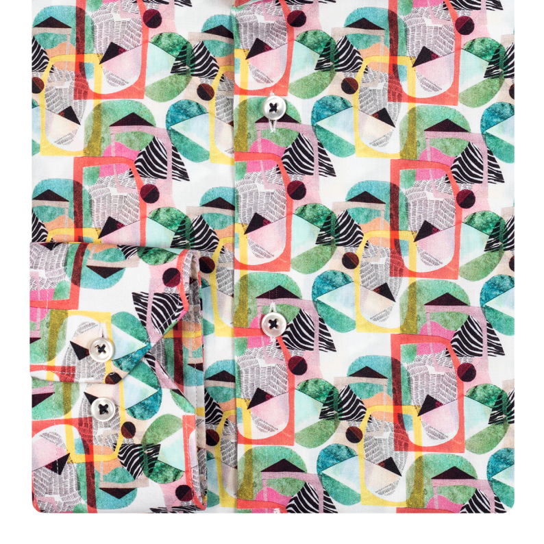 Giordano Abstract Modern Fit Long Sleeve Shirt 317856