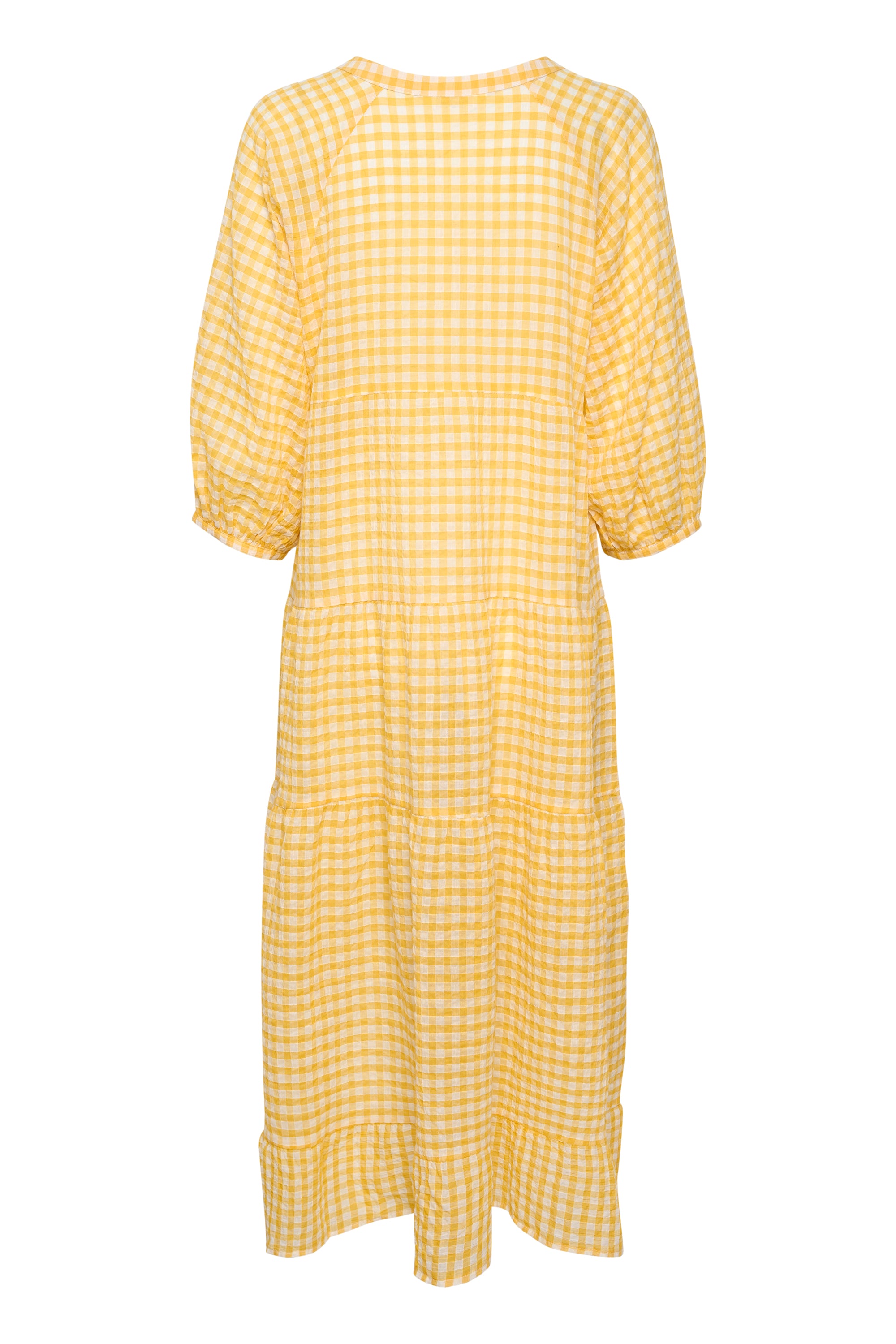 Part Two Philine Gingham Amber Yellow Dress 6853