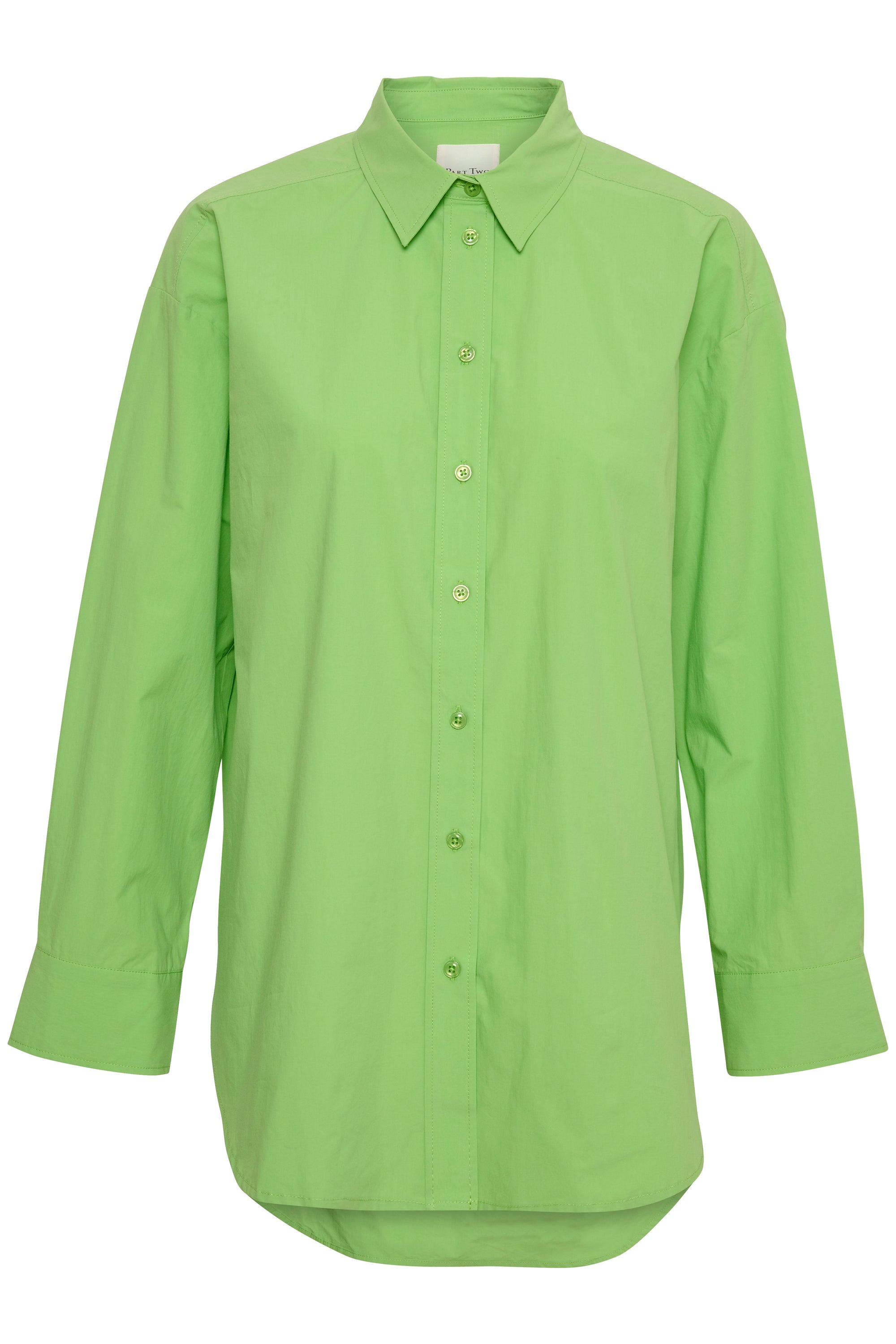 Part Two Savanna Shirt in Grass Green  7518