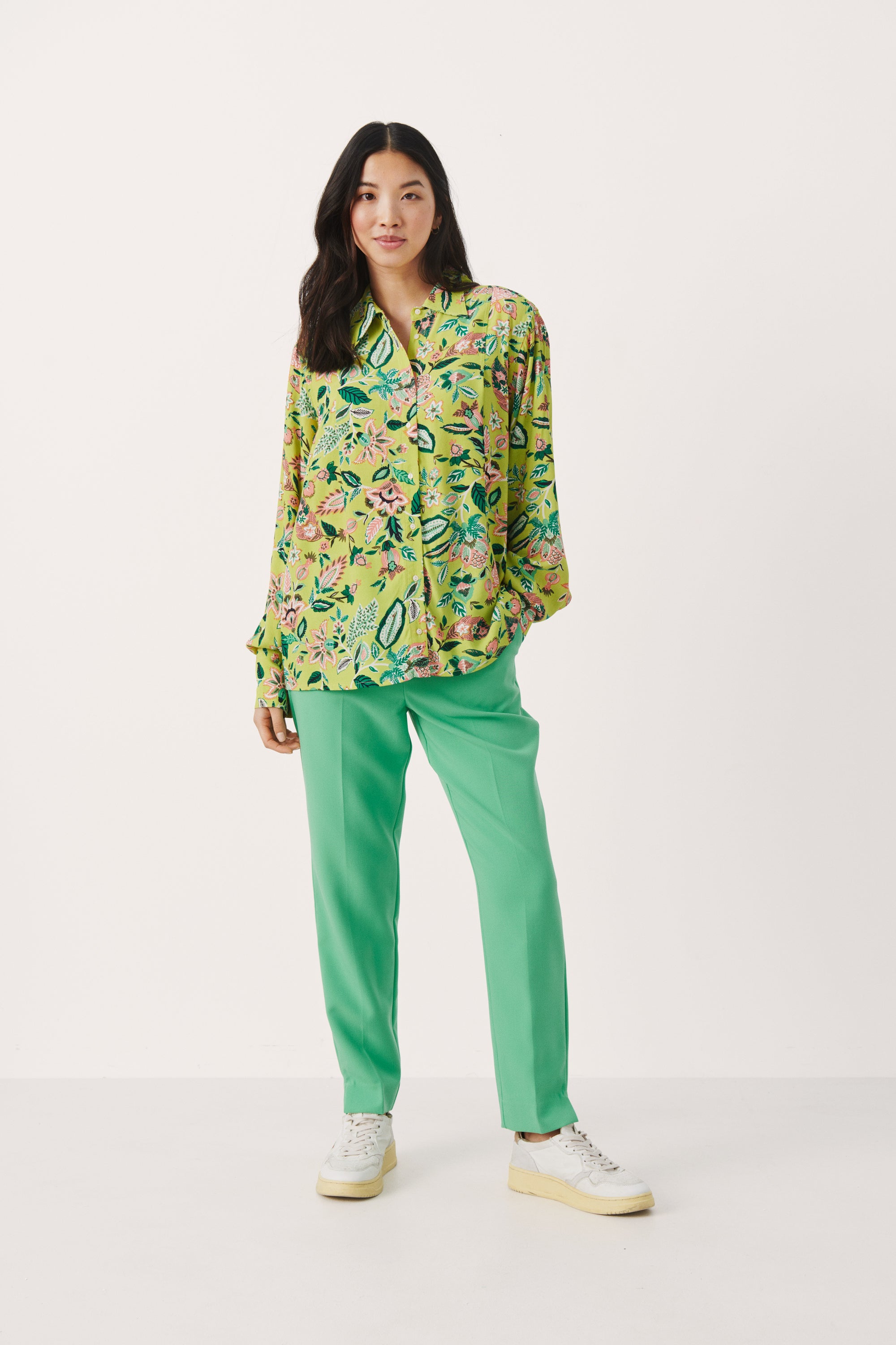 Part Two Sabila Shirt In Green Craft 7521